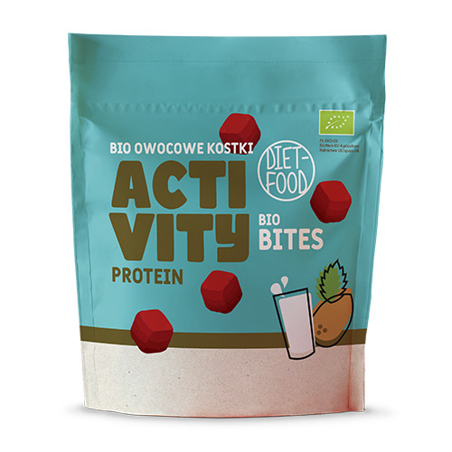 Cubes de fruits BIO Activity - avec protéines, 120 g 
